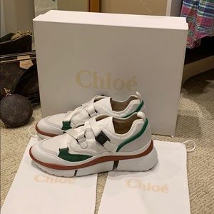 Chloe Jungle Green Fashion Sneakers